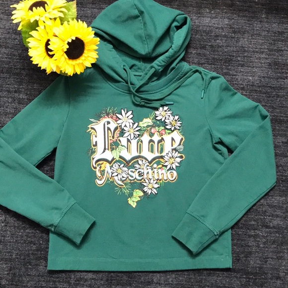 Moschino Tops - Love Moschino Embroidered Hoodie